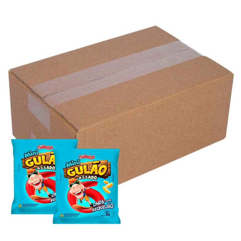 Salgadinho Mini Gulão Sabor Requeijão 15g c/30- Gulozitos