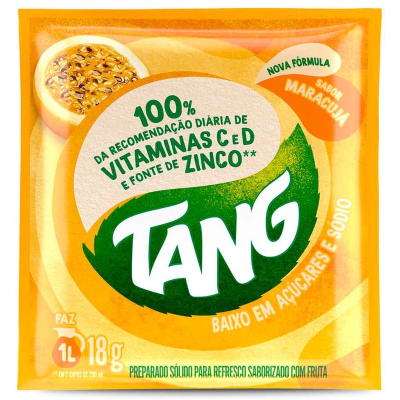 Refresco em Pó Sabor Maracujá 18g - Tang