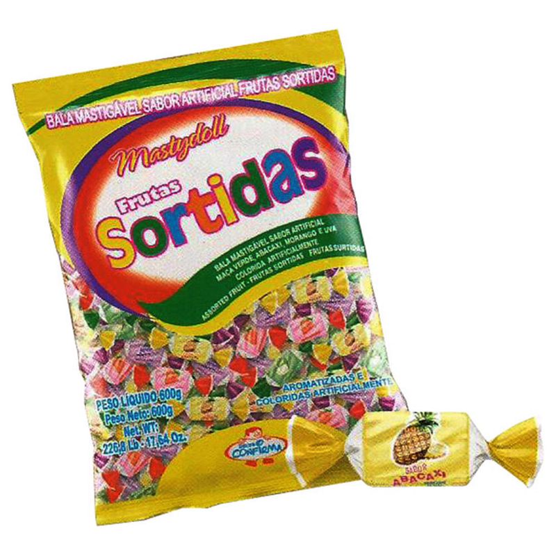 Bala Mastigável Sortida Mastydoll 600g Confirma