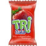 Bala Tribala Recheada Morango 500g - Peccin