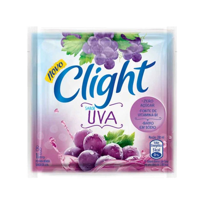 Suco em Pó Uva c/15X8G - Clight