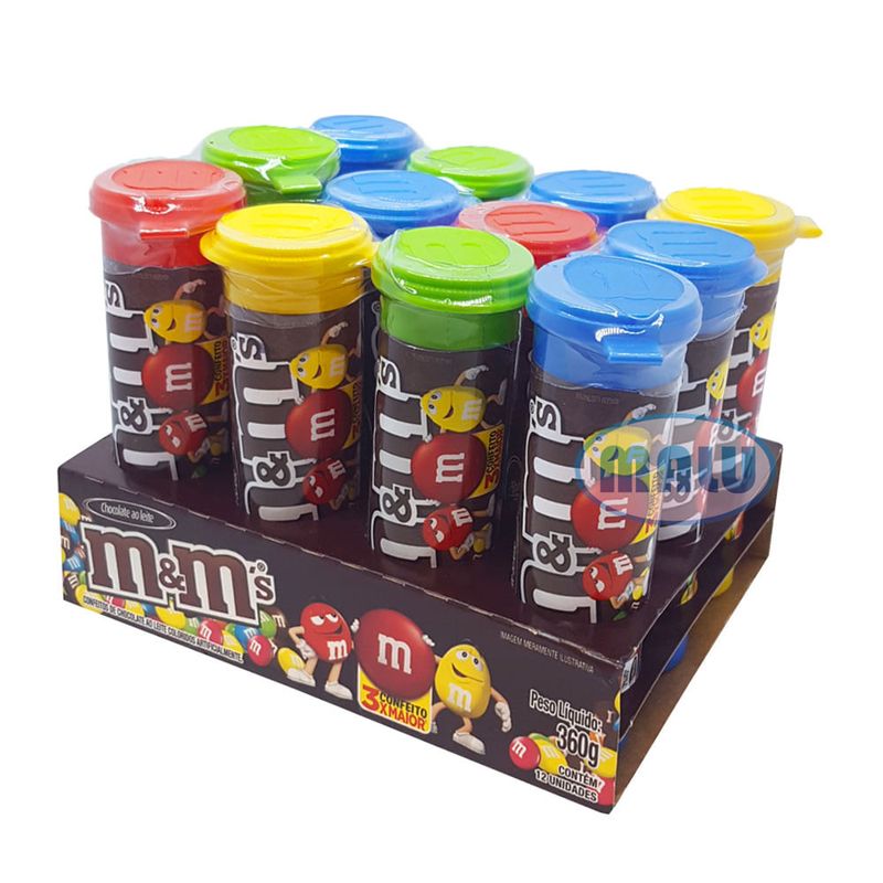 Confeito Chocolate Tubo M&Ms 30g c/12 - Mars