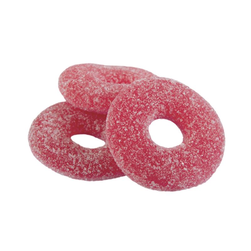 Bala de Gelatina Aros de Morango 90g - Fini