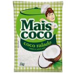 Coco Ralado Úmido e Adoçado Mais Coco 1kg - Sococo