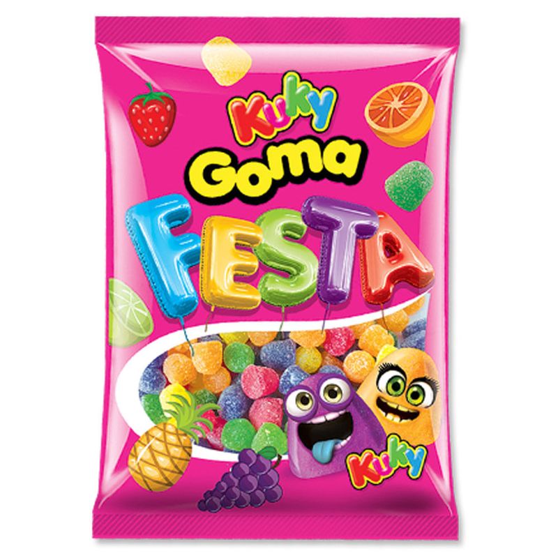 Bala de Goma Festa 500g - Kuky