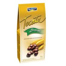 Banana Passa Coberta com Chocolate Tocata 80g - Montevérgine