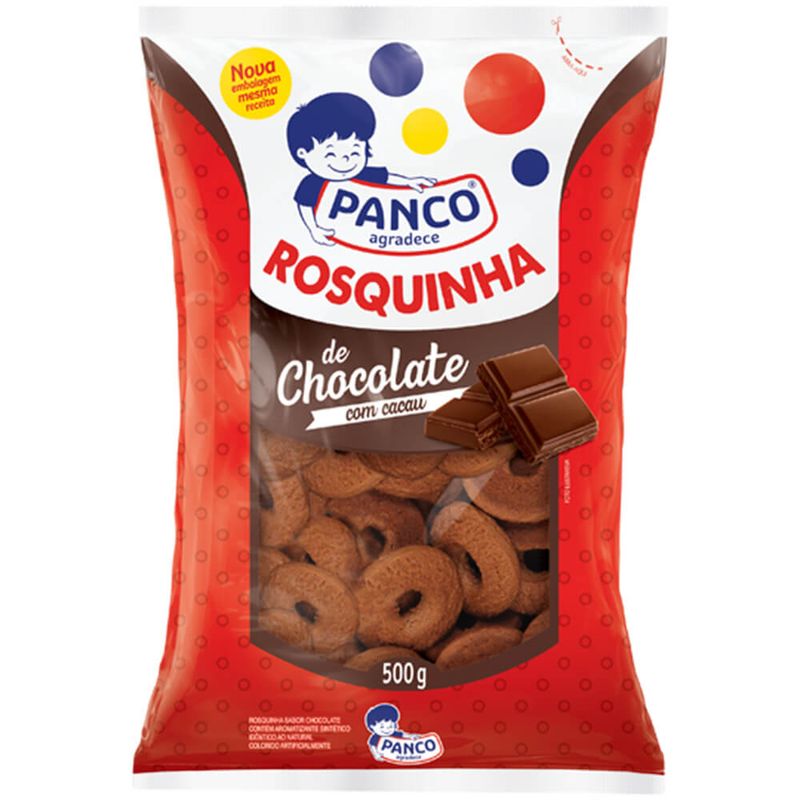 Biscoito Rosquinha Chocolate 500g - Panco