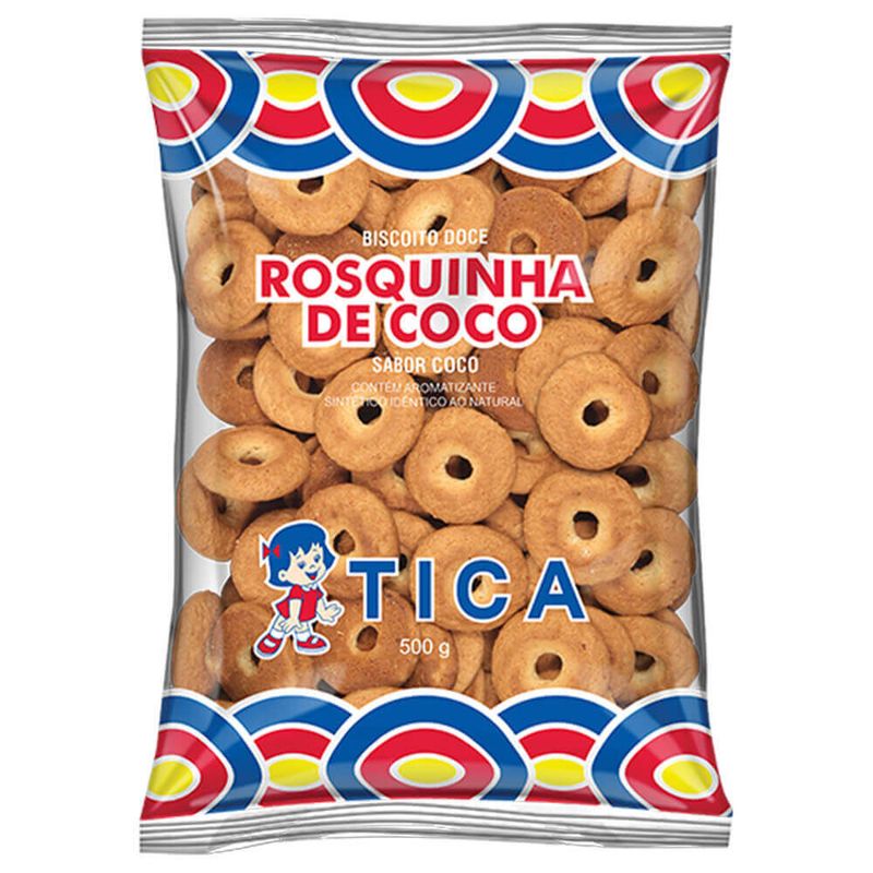 Biscoito Rosquinha de Coco Tica 500g - Panco