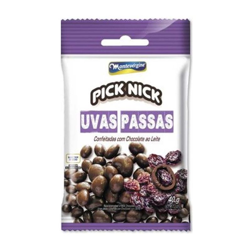 Pick Nick Uva Passa com Chocolate 40g - Montevérgine