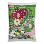 Pirulito Cherry Pop Maçã Verde Recheio Chiclete c/50 - Sams