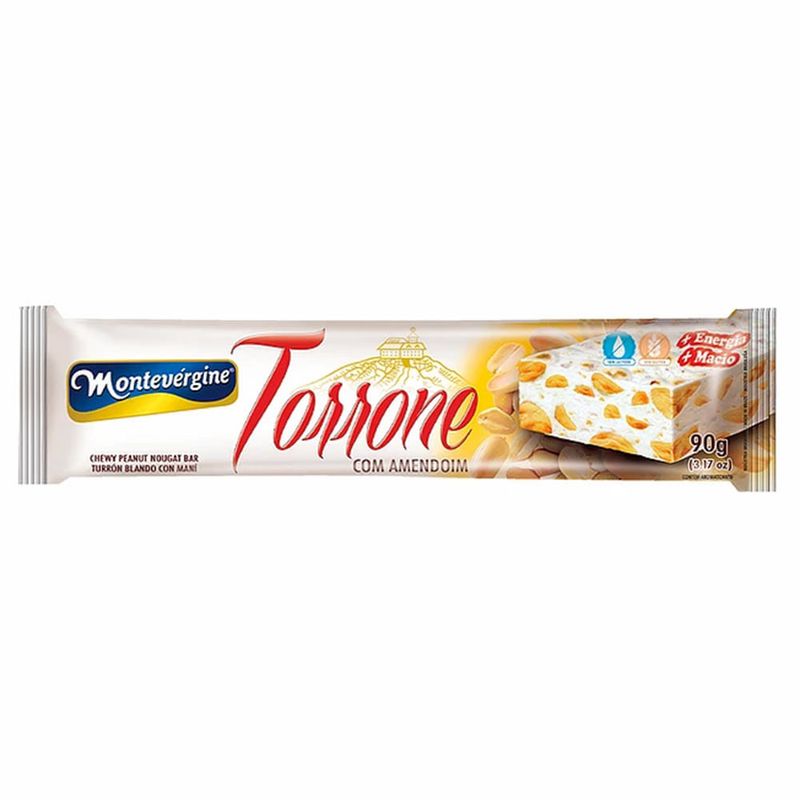 Torrone Amendoim 90g c/3 - Montevérgine