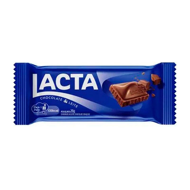 Chocolate Ao Leite 20g c/20 - Lacta