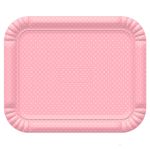 Bandeja Poá Rosa No4 33x27cm - Ultrafest