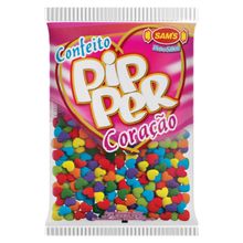 Confeito Pipper Coração Frutas Sortido 500g - Sams