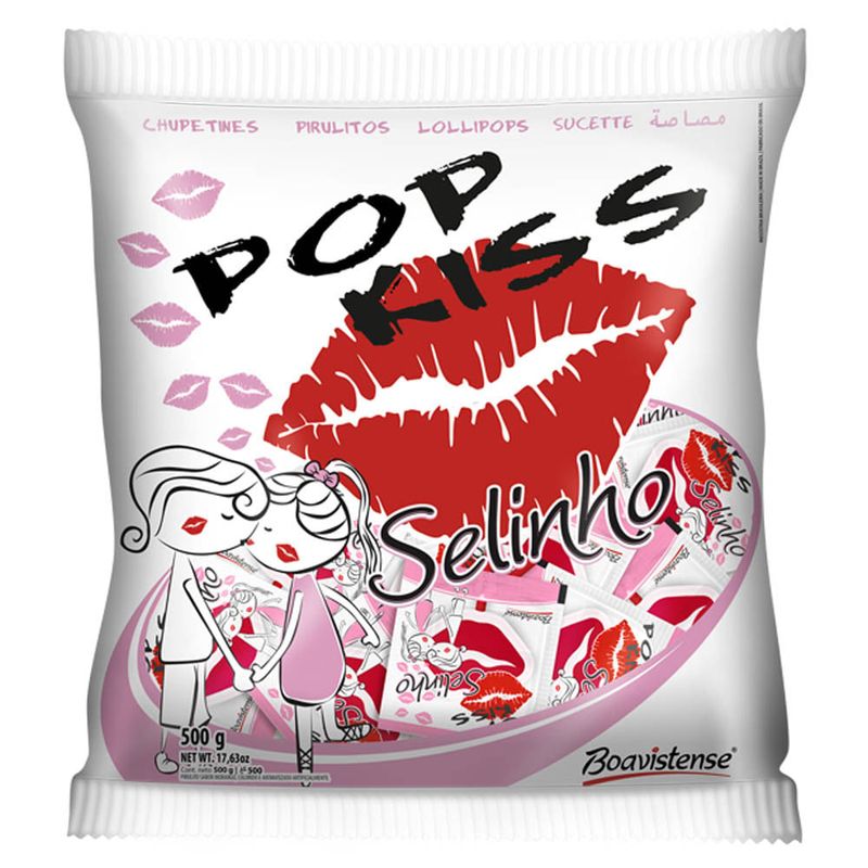 Pirulito Pop Kiss Selinho c/50 - Boavistense