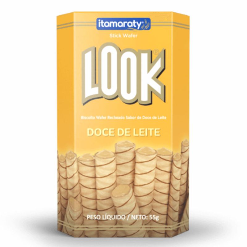 Wafer Recheado Look Doce de Leite 55g c/20 - Itamaraty