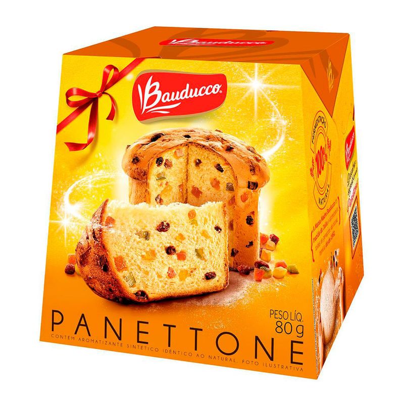 Mini Panettone Frutas Cristalizadas 80g - Bauducco