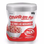 Corante em pó Vermelho Morango 100g - Mix
