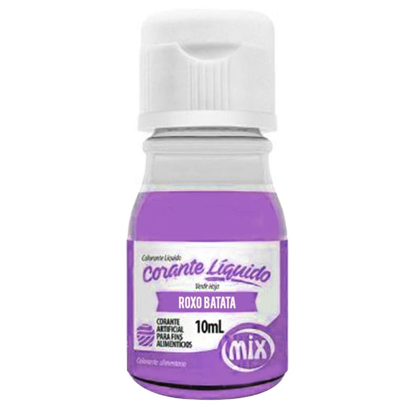 Corante Líquido Roxo Batata 10ml - Mix