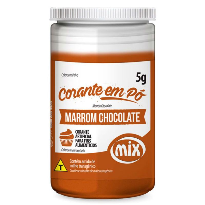 Corante em pó Marrom Chocolate 5g - Mix