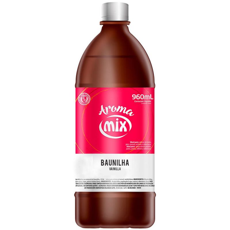 Aroma Baunilha 960ml Escura - Mix