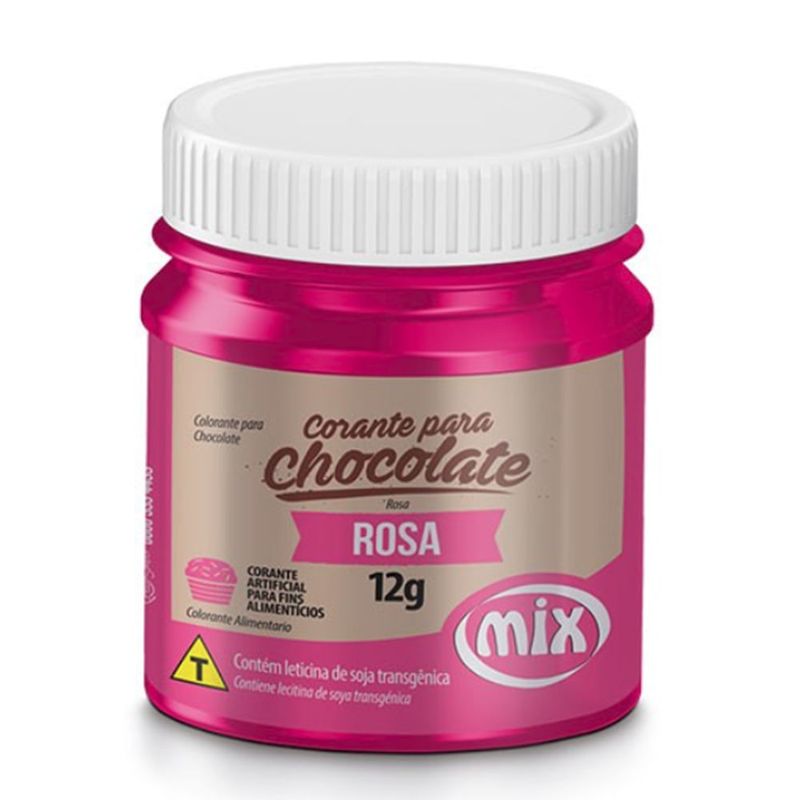 Corante em Pasta Para Chocolate Rosa 12g - Mix