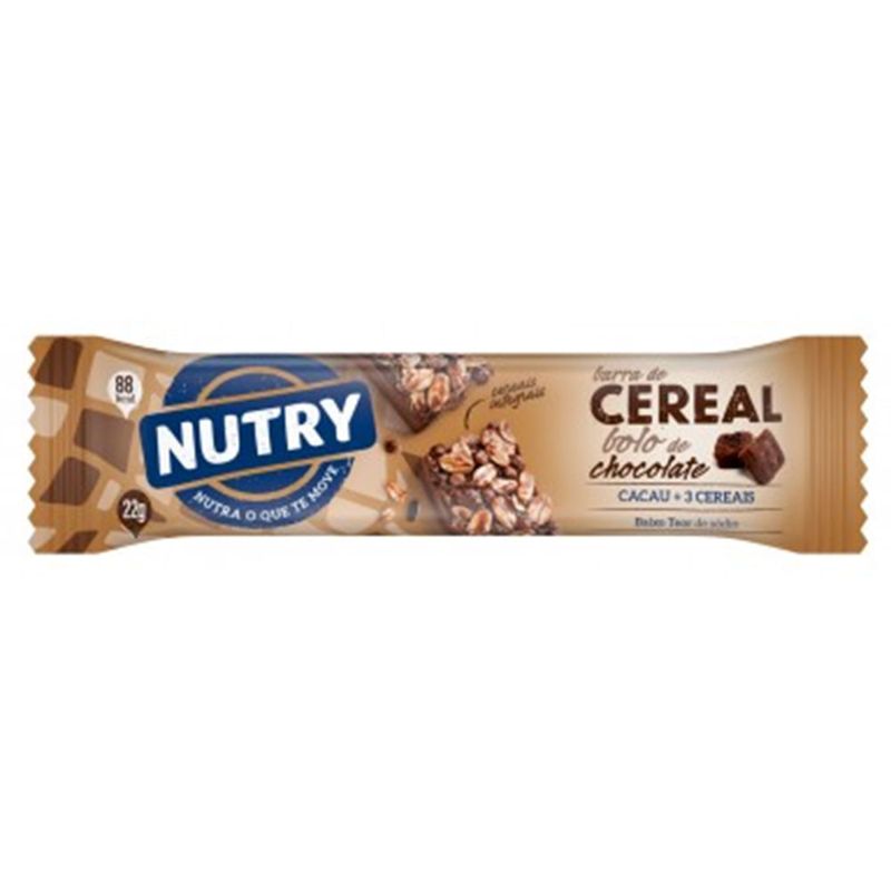 Barra de Cereais Nutry Bolo de Chocolate c/24 - Nutrimental