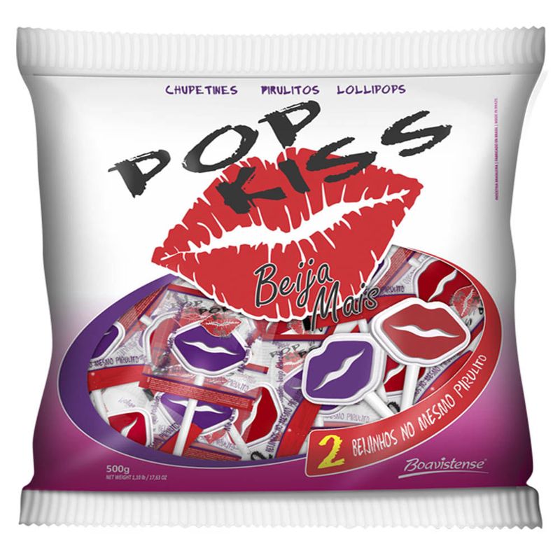 Pirulito Pop Kiss Beija Mais c/50 - Boavistense