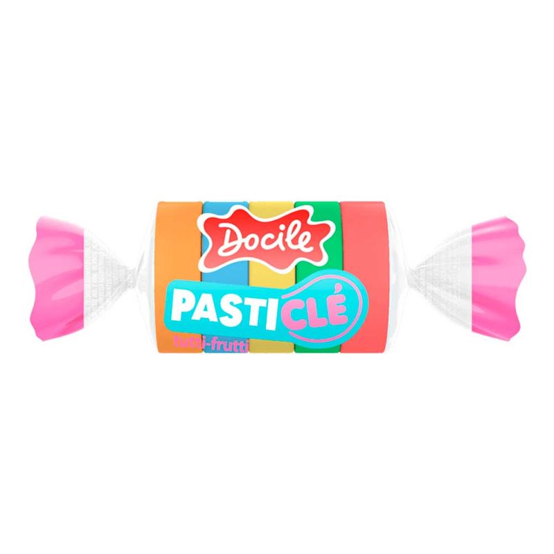 Pastilha Chiclete Pasticlé Tutti Frutti c/100 - Docile