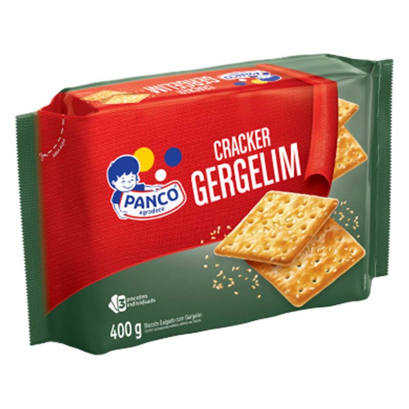 Biscoito Cracker Gergelim 400g - Panco