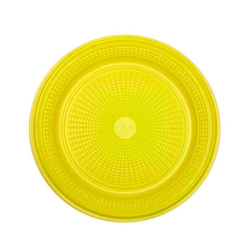Prato Descartável para Bolo Amarelo 15cm c/10 - Trik Trik