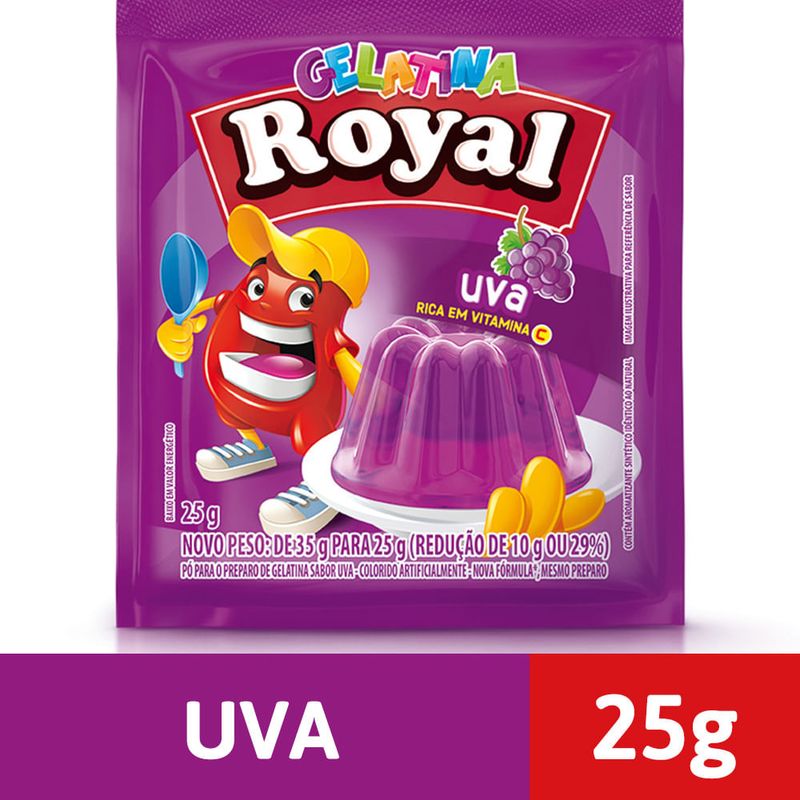 Gelatina Uva 25g - Royal