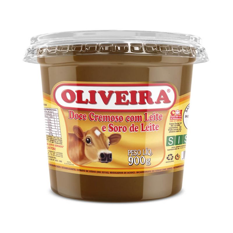 Doce de Leite Cremoso Pote 900g - Oliveira