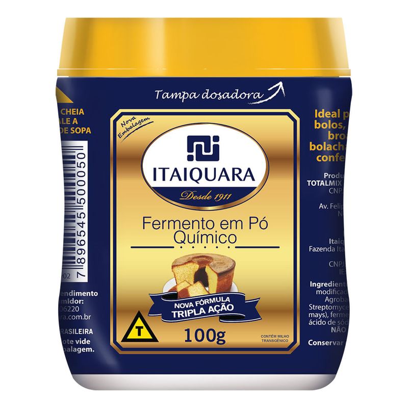 Fermento Químico em Pó 100g - Itaiquara