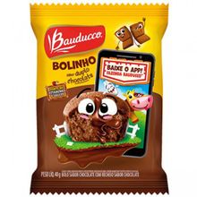 Bolinho Duplo Chocolate Recheio Chocolate 40g - Bauducco