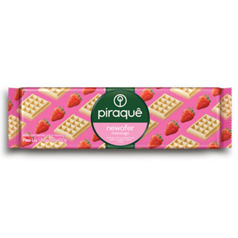 Biscoito Wafer Newafer Morango 100g - Piraquê