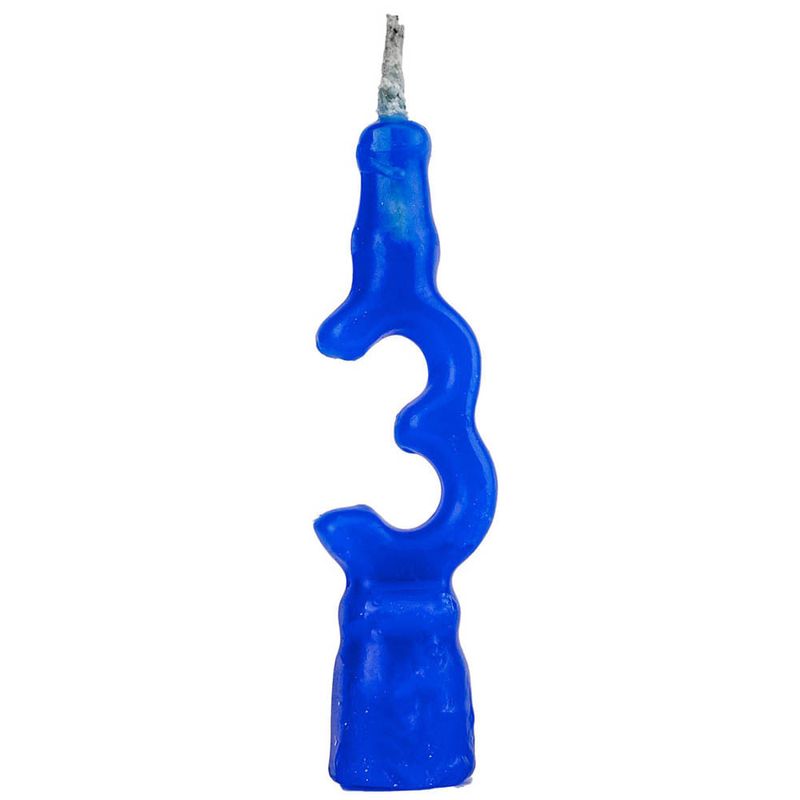 Vela Cera Azul No 3 - Regina