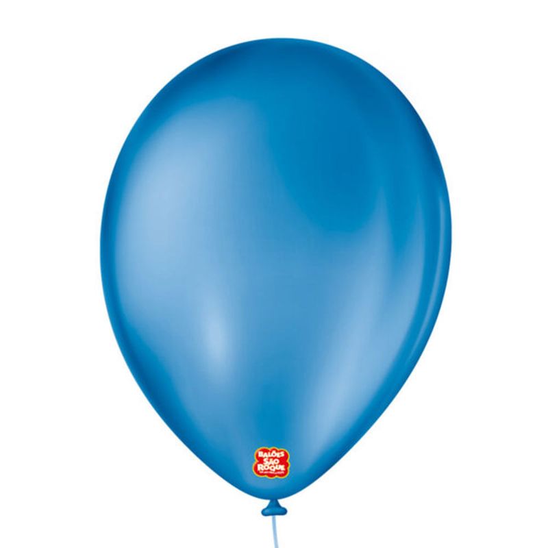 Balão Azul Cobalto Tamanho 9 c/50 - São Roque