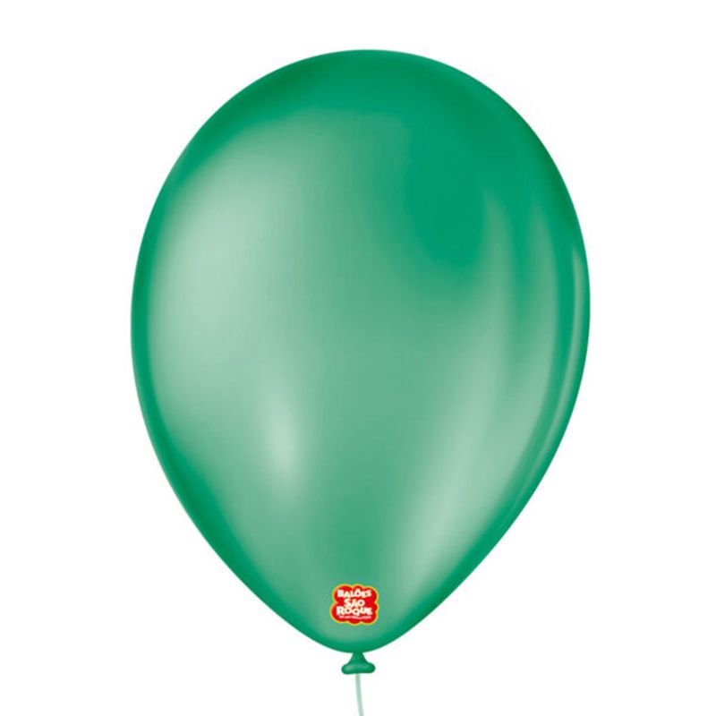 Balão Verde Folha Tamanho 9 c/50 - São Roque