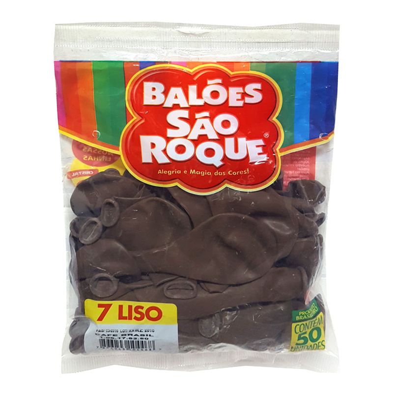 Balão Café Brasil Tamanho 7 c/50 - São Roque