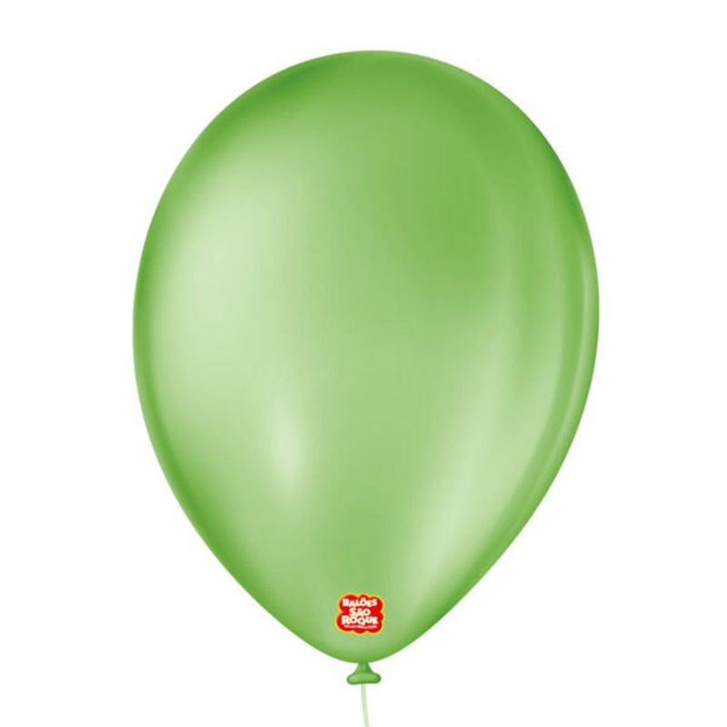 Balão Verde Maçã Tamanho 9 c/50 - São Roque