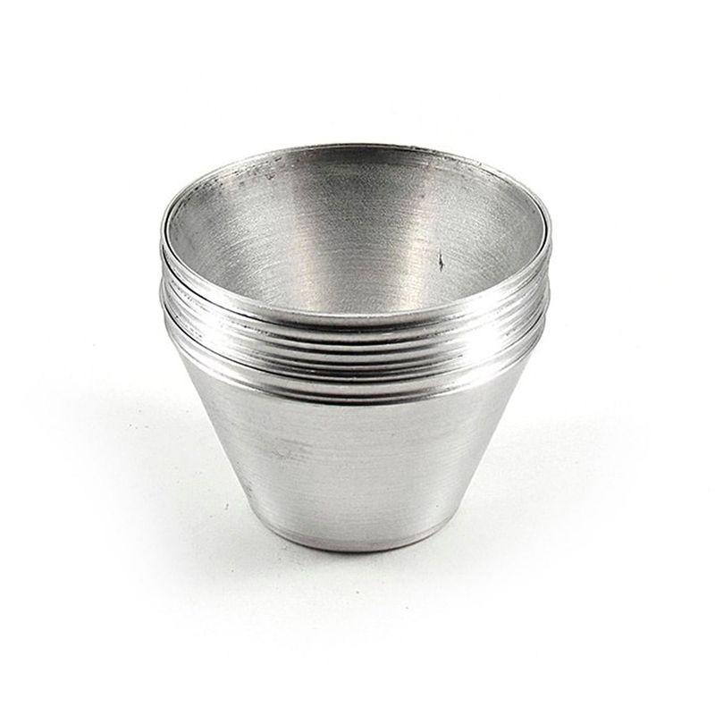 Forma Bombocado / Petit Gateau No 4 Alumínio c/12 - Roldan