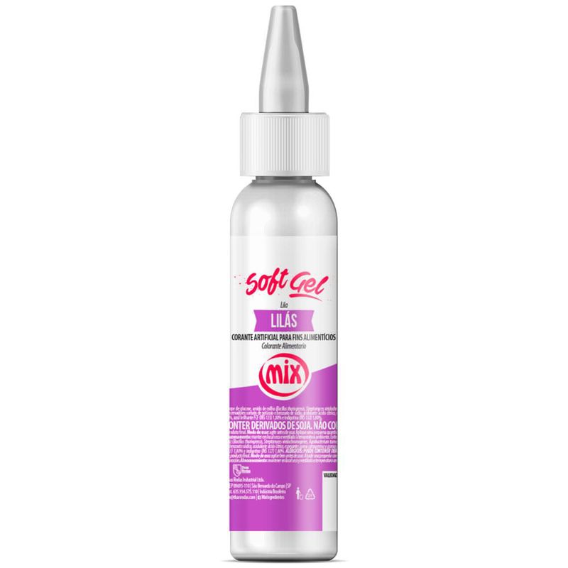 Corante Soft Gel Lilás 25g - Mix