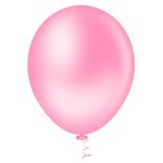 Balão Redondo Rosa Tamanho 5 c/50 - Pic Pic