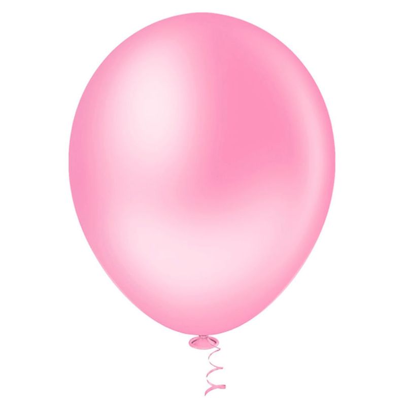 Balão Redondo Rosa Tamanho 5 c/50 - Pic Pic