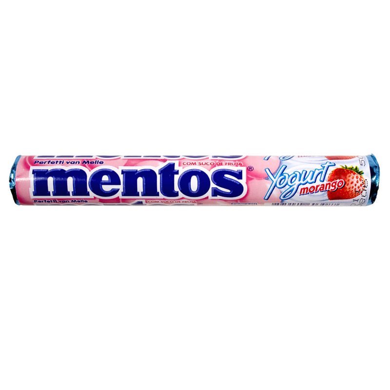 Bala Mentos Stick Iogurte de Morango c/16 - Perfetti