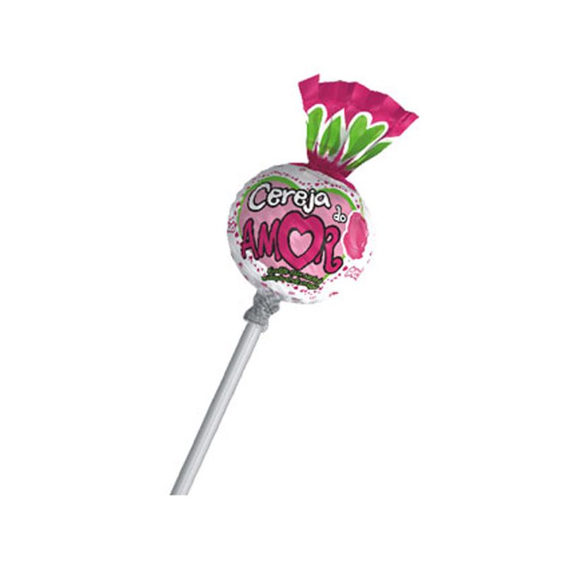 Pirulito Cereja do Amor Recheado c/24 - Peccin