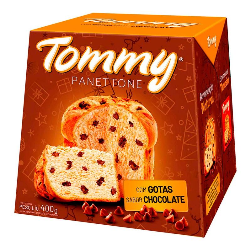 Panettone Gotas de Chocolate 400g - Tommy