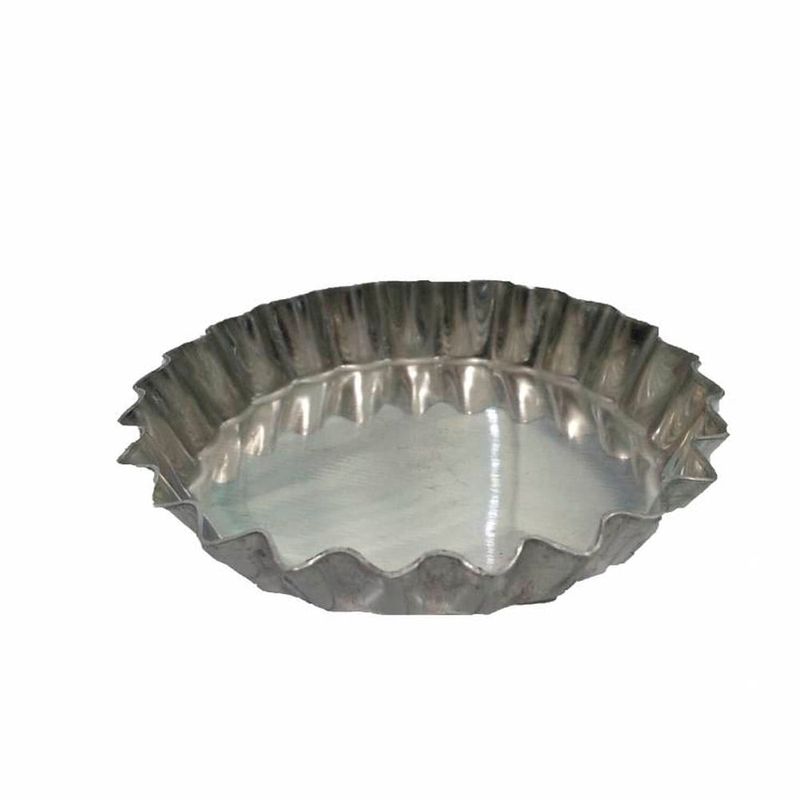 Forma Torta Maçã Fundo Fixo 9cm c/12 - Roldan