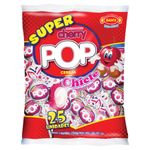Pirulito Super Cherry Pop Cereja Recheio Chiclete c/25 - Sams